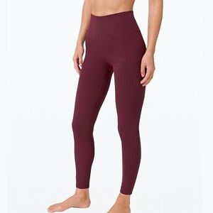 lululemon athletica High-Rise Burgundy Leggings Align
